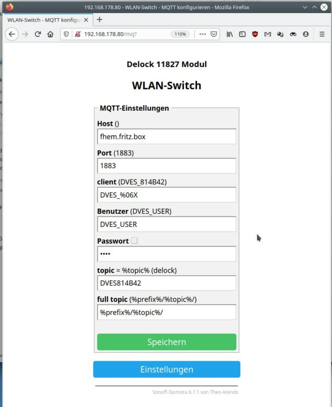 TASMOTA Device in FHEM einbinden - my GettoWEB.DE